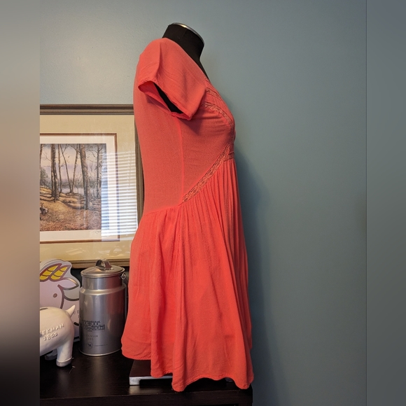 Roxy women's coral tunic or mini dress, size small - Picture 2 of 14